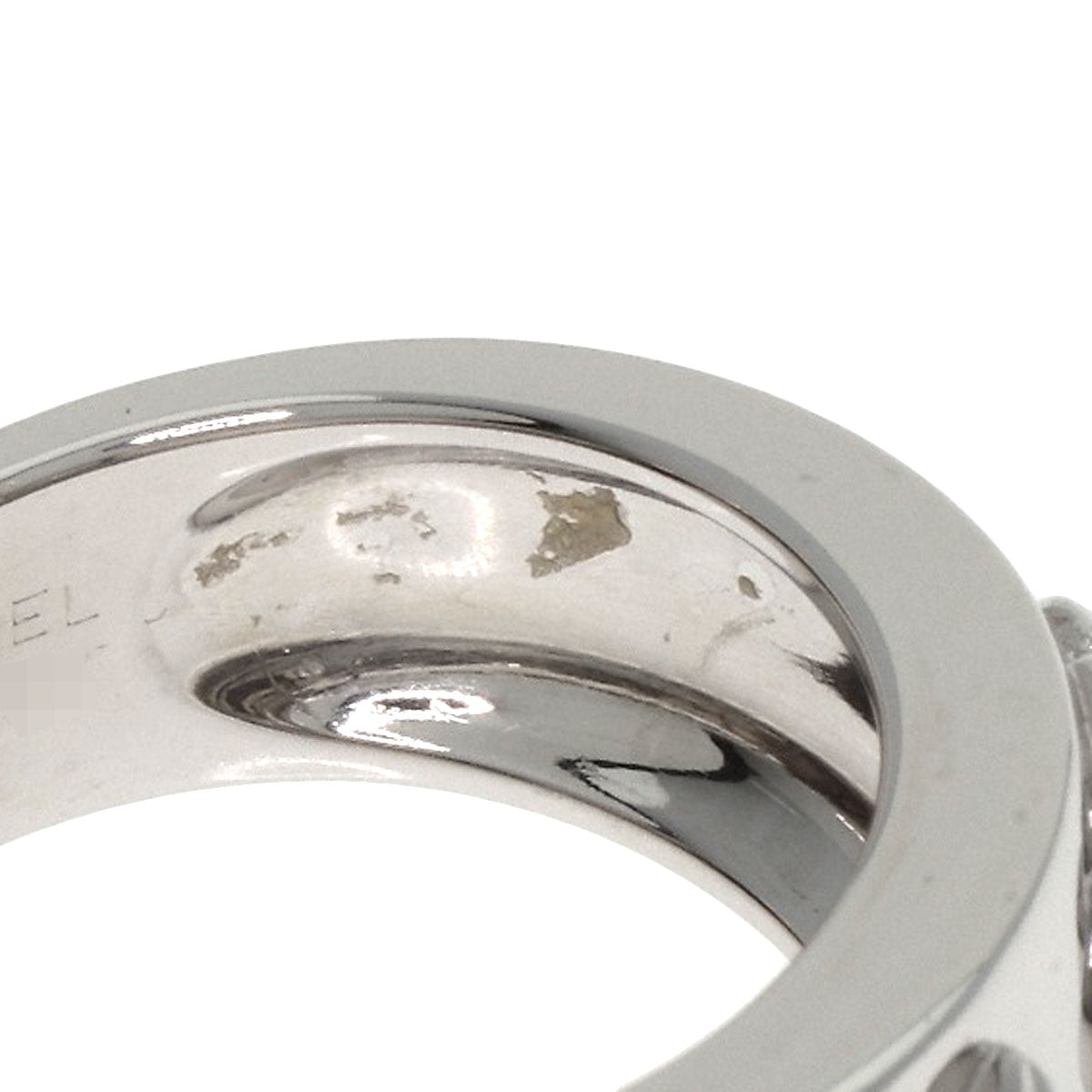 CHANEL Three Symbols 1P Diamond Ring K18 White Gold Ladies [Used]