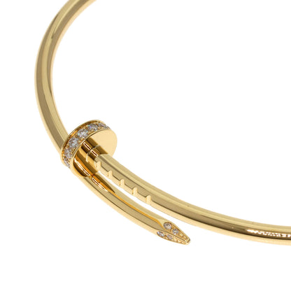 CARTIER Juste Uncre SM Diamond #16 Bracelet K18 Yellow Gold Ladies [Used]