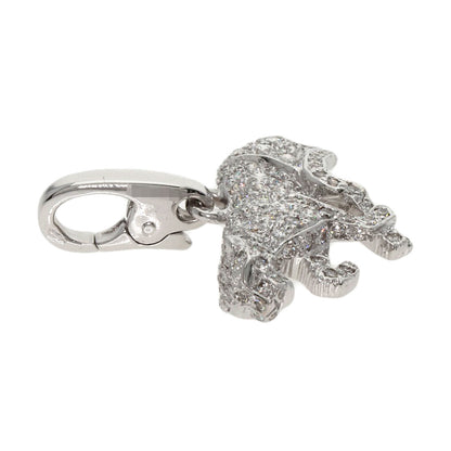 CARTIER   PANTHERE Pav? Diamond Charm Pendant top  K18 White Gold Ladies [Used]