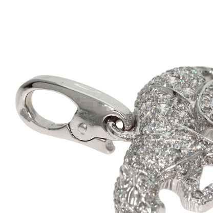 CARTIER   PANTHERE Pav? Diamond Charm Pendant top  K18 White Gold Ladies [Used]