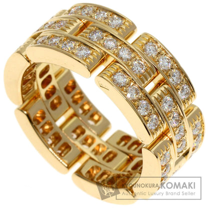 CARTIER Mayon PANTHERE Full Diamond #50 Ring K18 Yellow Gold Ladies [Used]