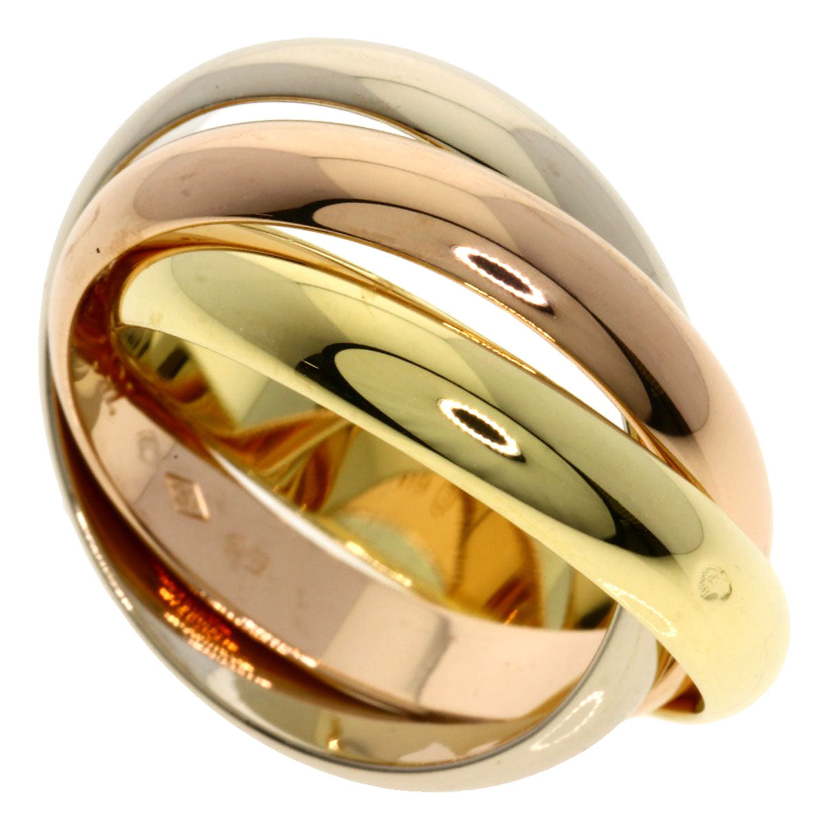 CARTIER Trinity #54 Ring K18 Yellow Gold K18 White GoldLadies [Used]