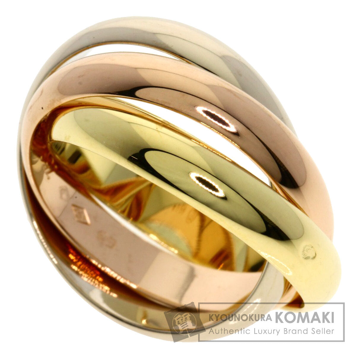 CARTIER Trinity #54 Ring K18 Yellow Gold K18 White GoldLadies [Used]
