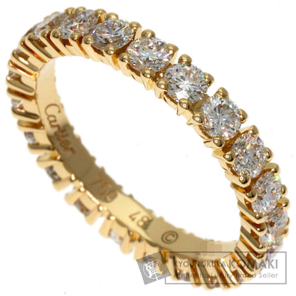 CARTIER Destiny Full Eternity Diamond#48 Ring K18 Yellow Gold Ladies [Used]