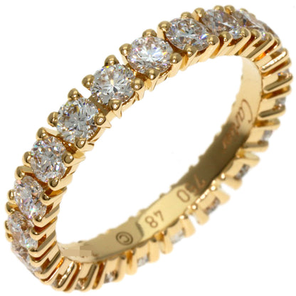 CARTIER Destiny Full Eternity Diamond#48 Ring K18 Yellow Gold Ladies [Used]