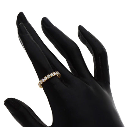 CARTIER Destiny Full Eternity Diamond#48 Ring K18 Yellow Gold Ladies [Used]