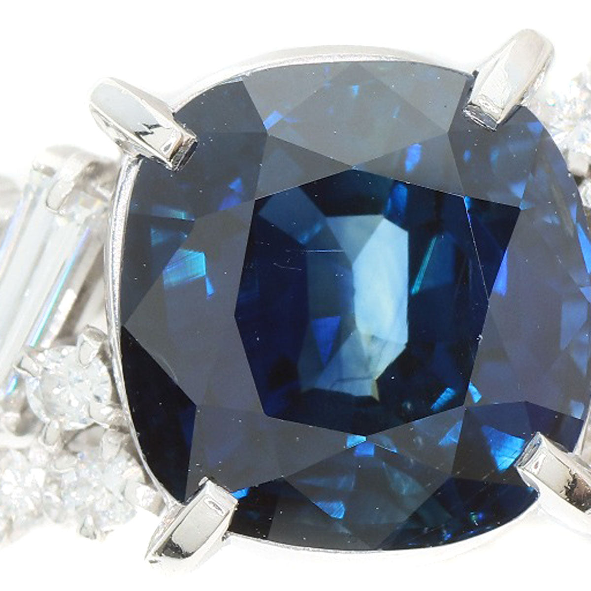 TASAKI Blue sapphire diamond Ring Platinum PT900 Ladies [Used]