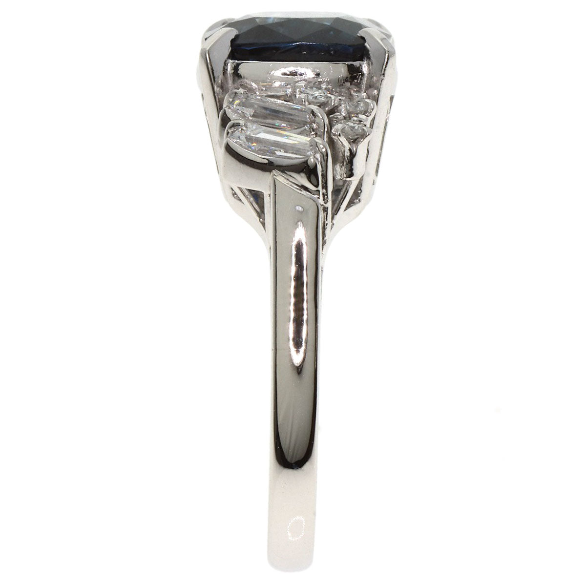 TASAKI Blue sapphire diamond Ring Platinum PT900 Ladies [Used]