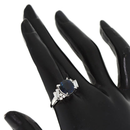 TASAKI Blue sapphire diamond Ring Platinum PT900 Ladies [Used]