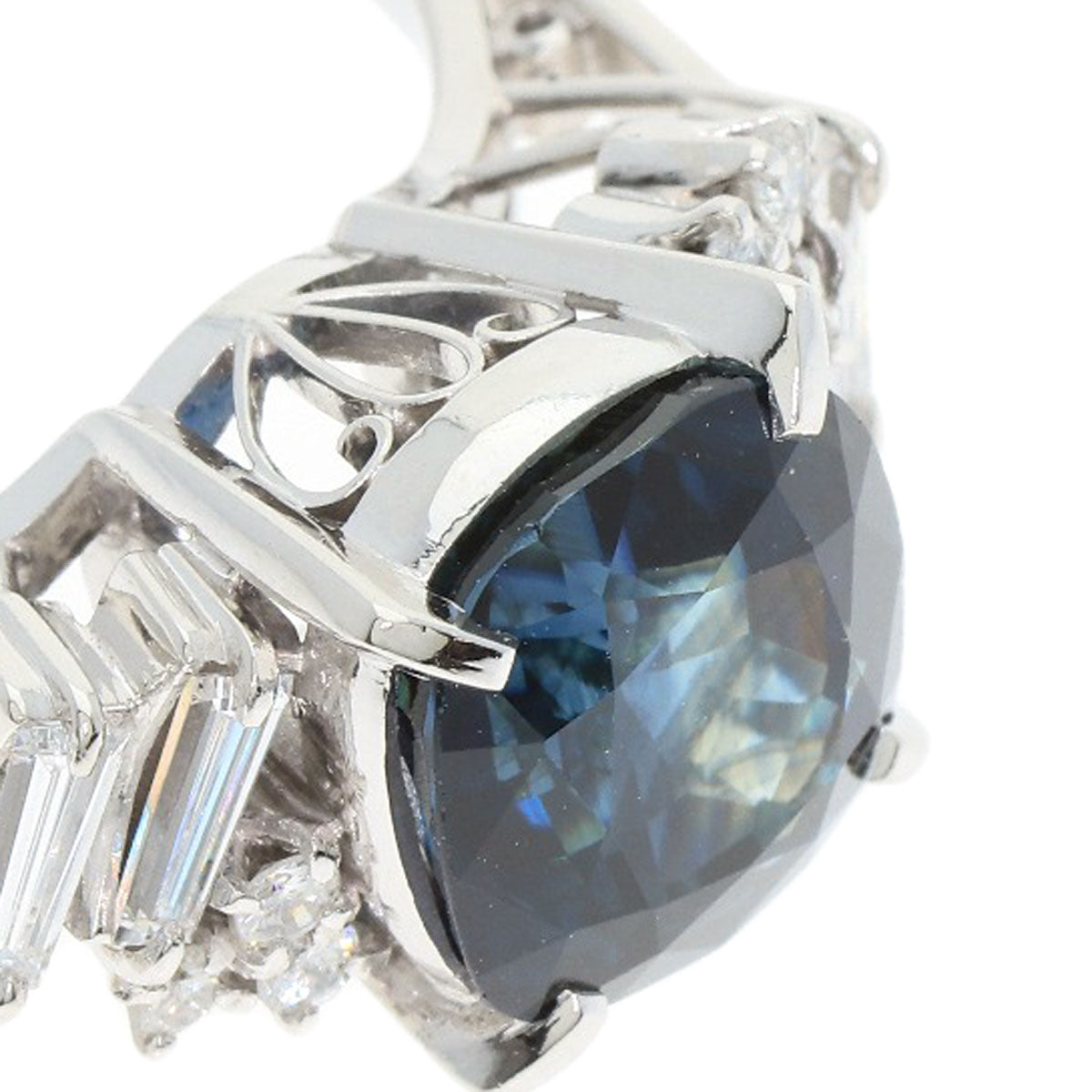 TASAKI Blue sapphire diamond Ring Platinum PT900 Ladies [Used]