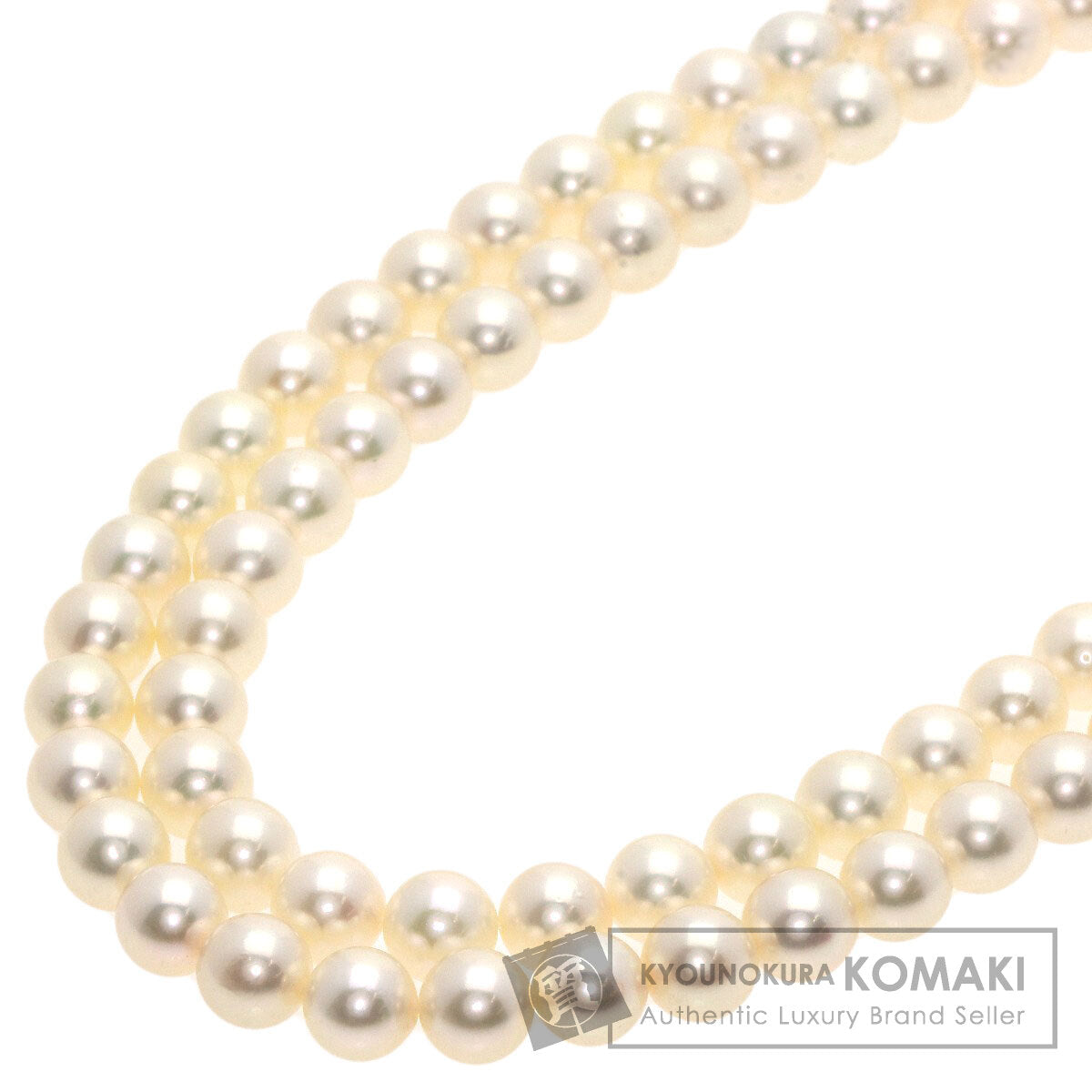 MIKIMOTO Pearl Pearl 2 series Necklace K14 White Gold Ladies [Used]