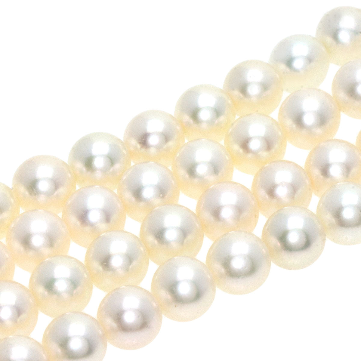 MIKIMOTO Pearl Pearl 2 series Necklace K14 White Gold Ladies [Used]