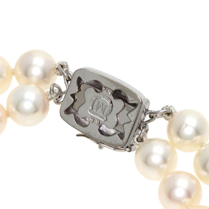 MIKIMOTO Pearl Pearl 2 series Necklace K14 White Gold Ladies [Used]