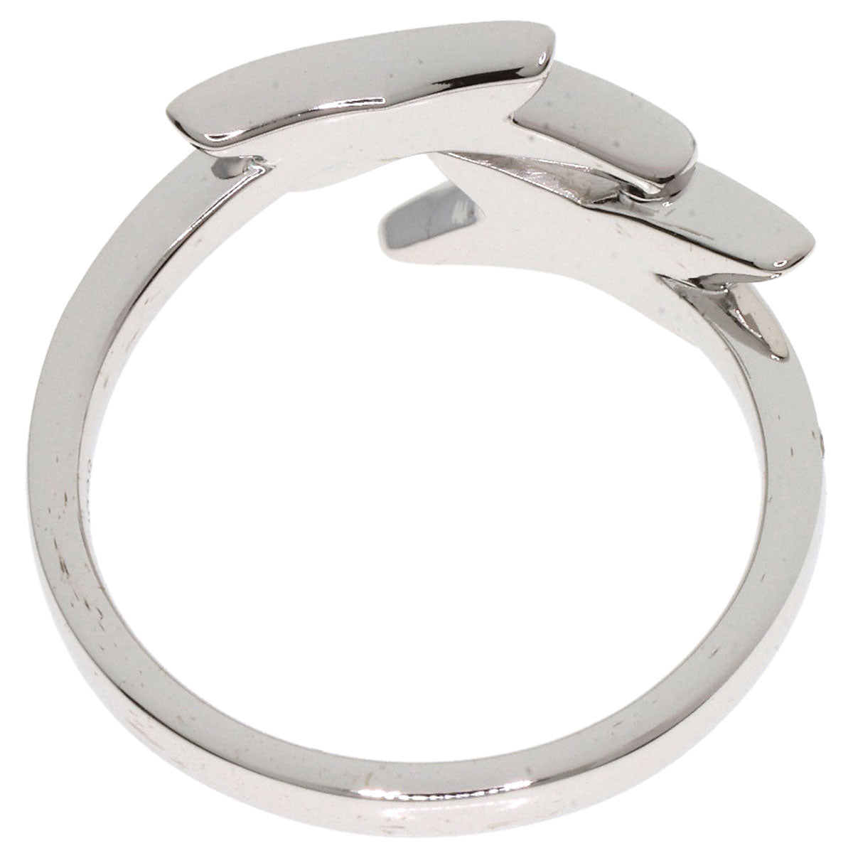 MAUBOUSSIN Etoile de Vie Diamond Shell #54 Ring K18 White Gold Ladies [Used]