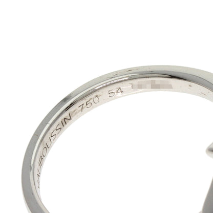 MAUBOUSSIN Etoile de Vie Diamond Shell #54 Ring K18 White Gold Ladies [Used]