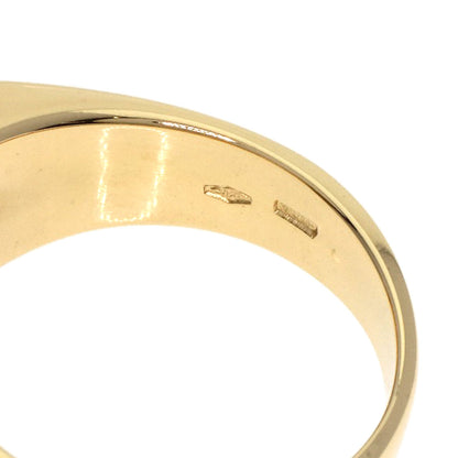 BVLGARI Troquette Blue Topaz Ring K18 Yellow Gold Ladies [Used]