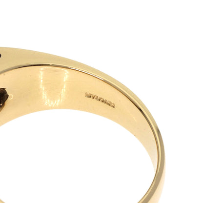 BVLGARI Troquette Blue Topaz Ring K18 Yellow Gold Ladies [Used]