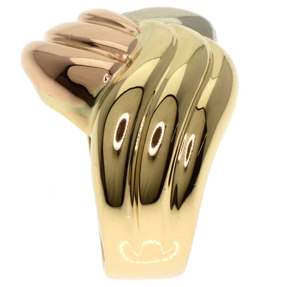 Three color Ring K18 Yellow Gold K18 White Gold 11.1g　Ladies