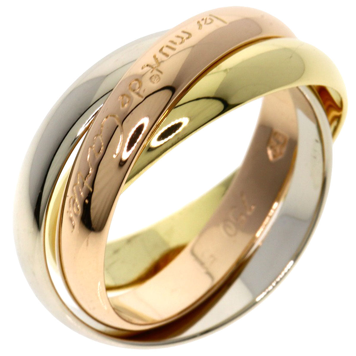 CARTIER   Trinity #51 Ring  K18 Yellow Gold K18 White GoldLadies [Used]