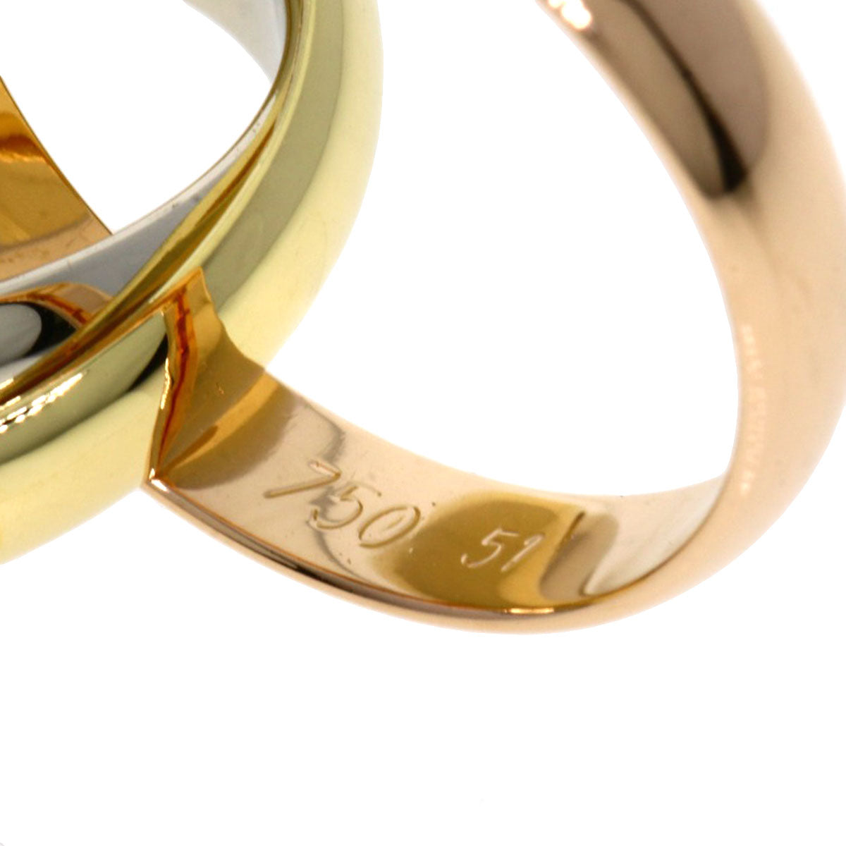 CARTIER   Trinity #51 Ring  K18 Yellow Gold K18 White GoldLadies [Used]