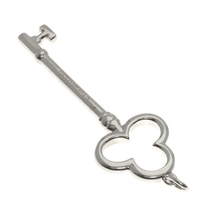 TIFFANY&Co. Open Trefoil Key Medium Pendant top Silver Ladies [Used]