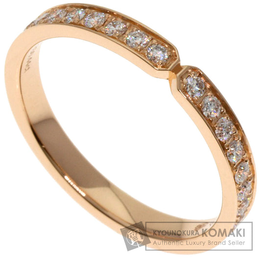 HERMES   Ever Kelly PM Full Eternity #51 Ring  K18 Pink Gold Ladies [Used]