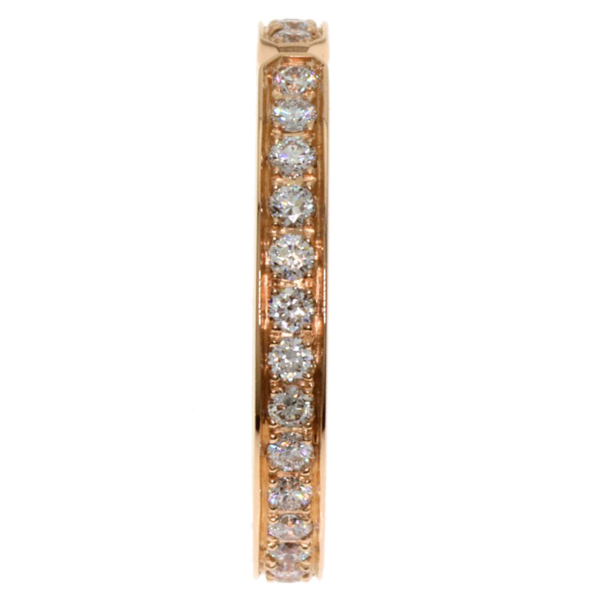 HERMES   Ever Kelly PM Full Eternity #51 Ring  K18 Pink Gold Ladies [Used]