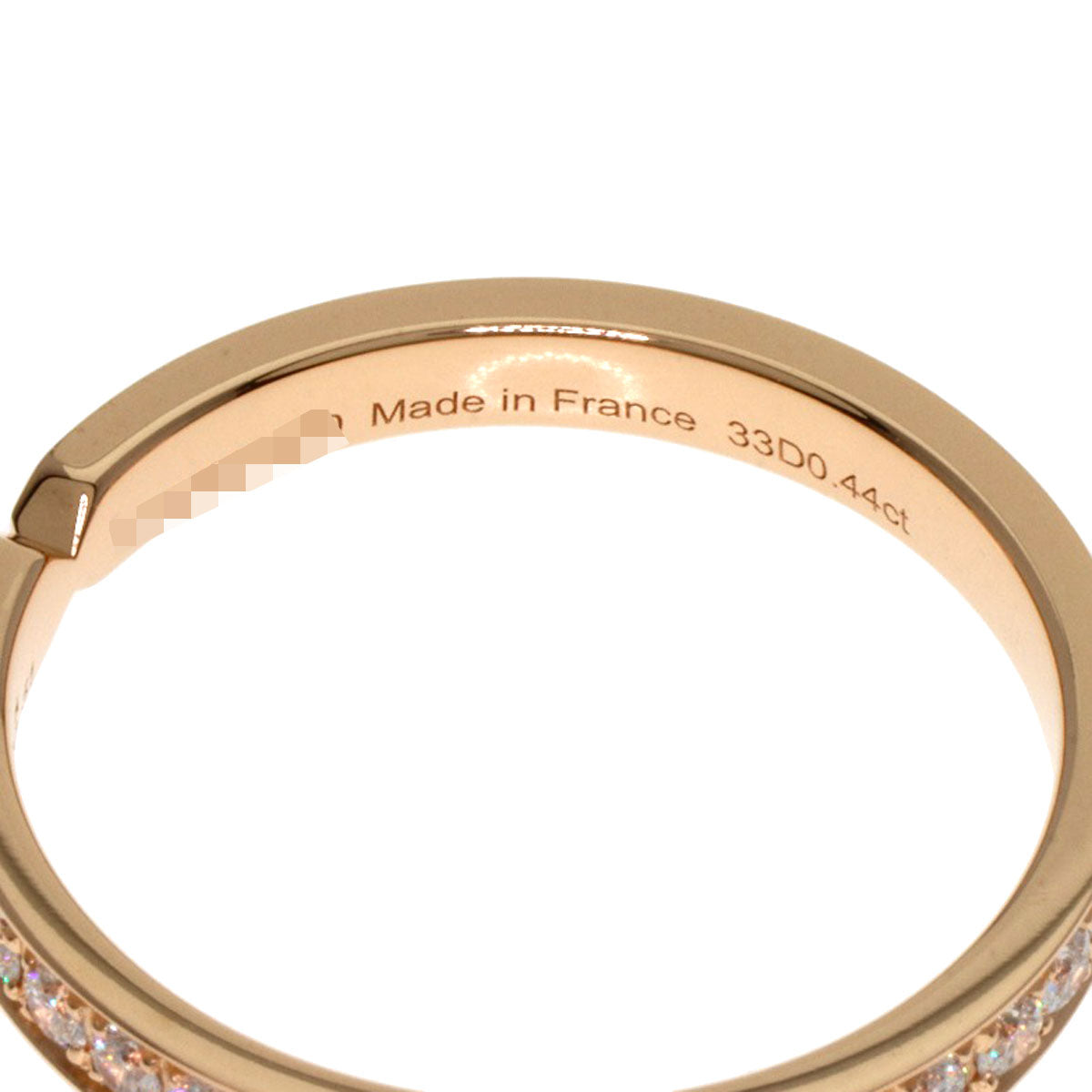 HERMES   Ever Kelly PM Full Eternity #51 Ring  K18 Pink Gold Ladies [Used]