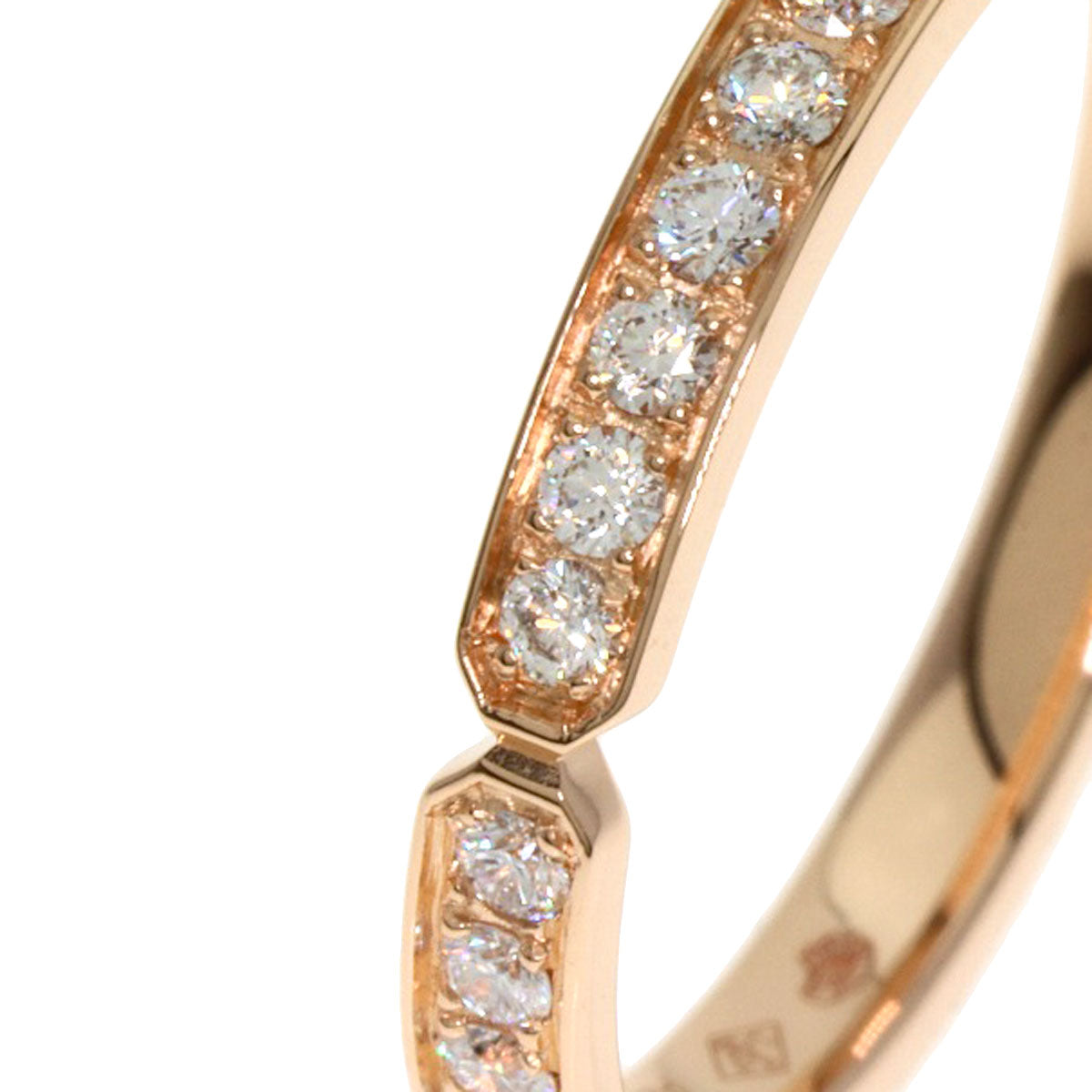 HERMES   Ever Kelly PM Full Eternity #51 Ring  K18 Pink Gold Ladies [Used]