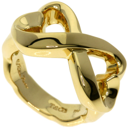 TIFFANY&Co. Double Loving Heart Ring K18 Yellow Gold Ladies [Used]