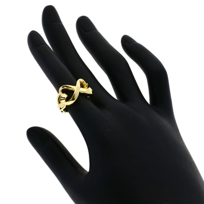 TIFFANY&Co. Double Loving Heart Ring K18 Yellow Gold Ladies [Used]