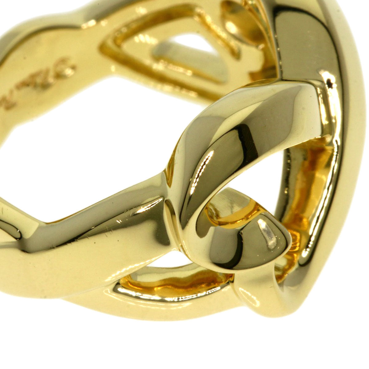 TIFFANY&Co. Double Loving Heart Ring K18 Yellow Gold Ladies [Used]