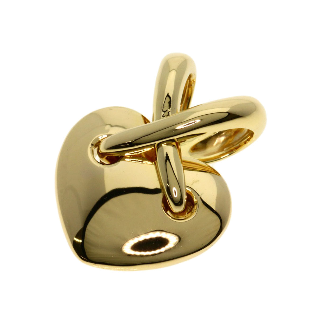 Chaumet Lian Hart Pendant top K18 Yellow Gold Ladies [Used]
