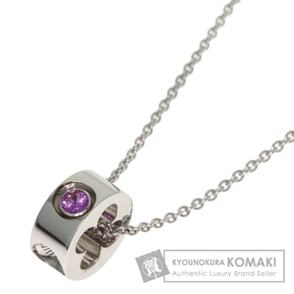 LOUIS VUITTON Pandantif Empreinte Pink Sapphire Necklace K18 White Gold Ladies [Used]