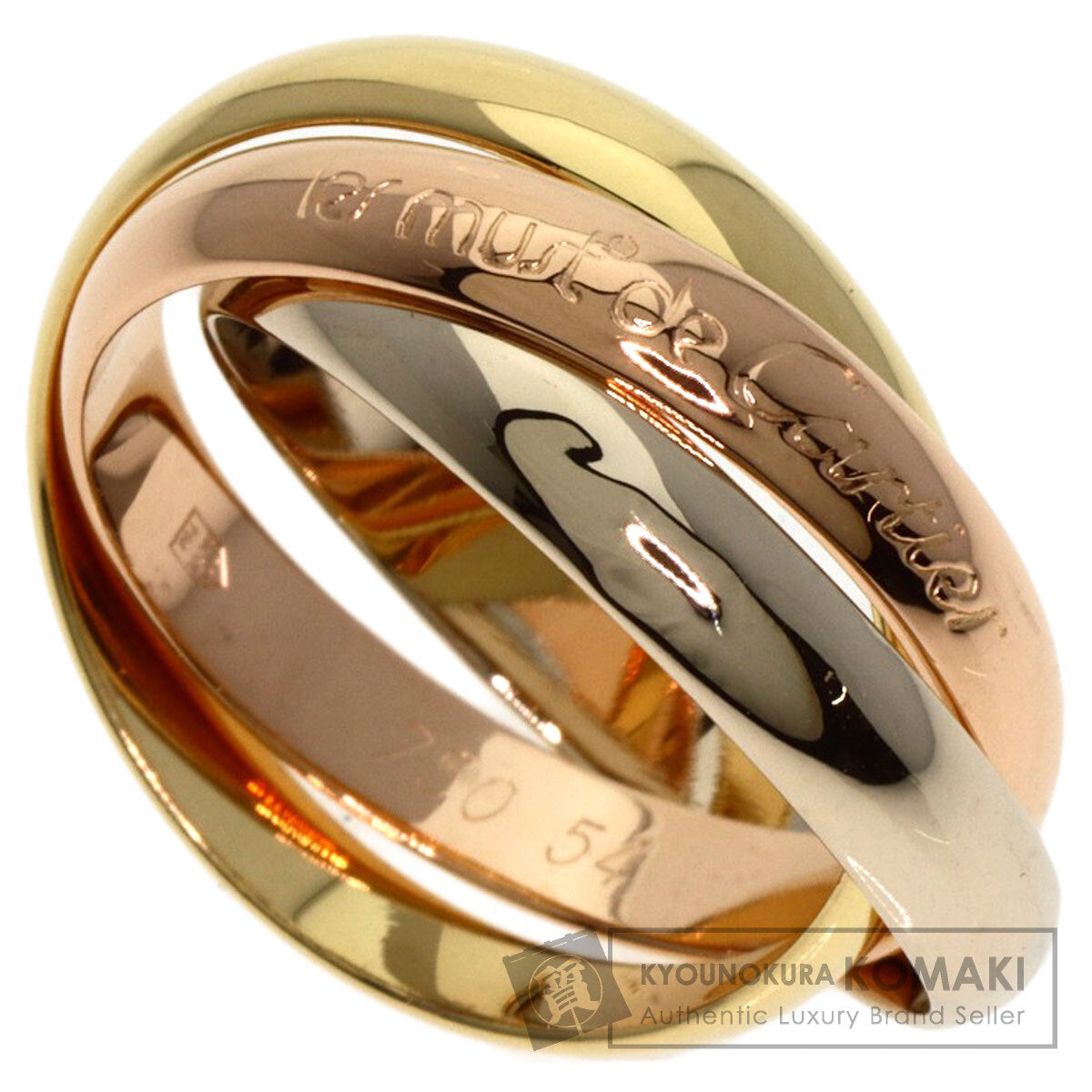 CARTIER   Trinity #54 Ring  K18 Yellow Gold K18 White GoldLadies [Used]