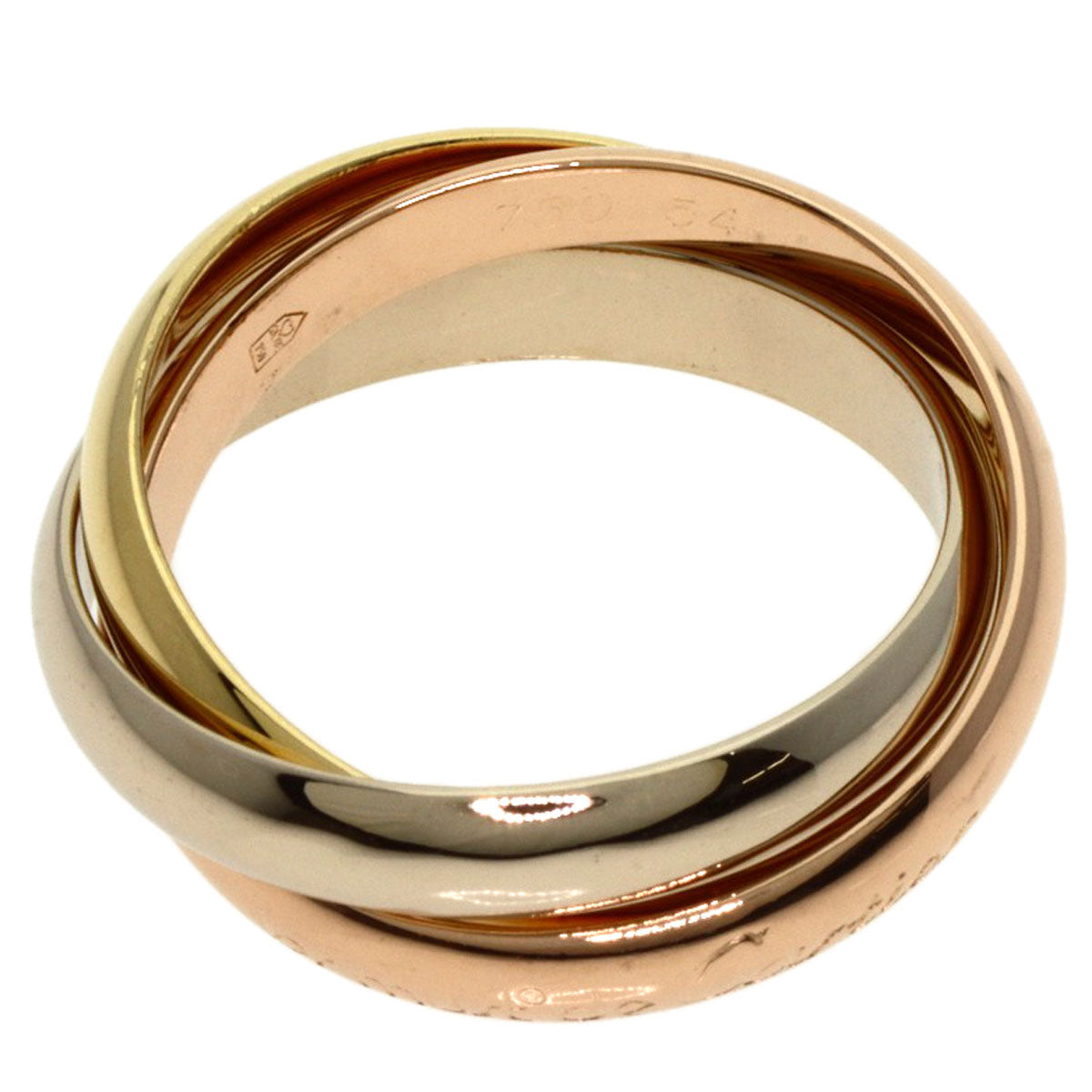 CARTIER   Trinity #54 Ring  K18 Yellow Gold K18 White GoldLadies [Used]