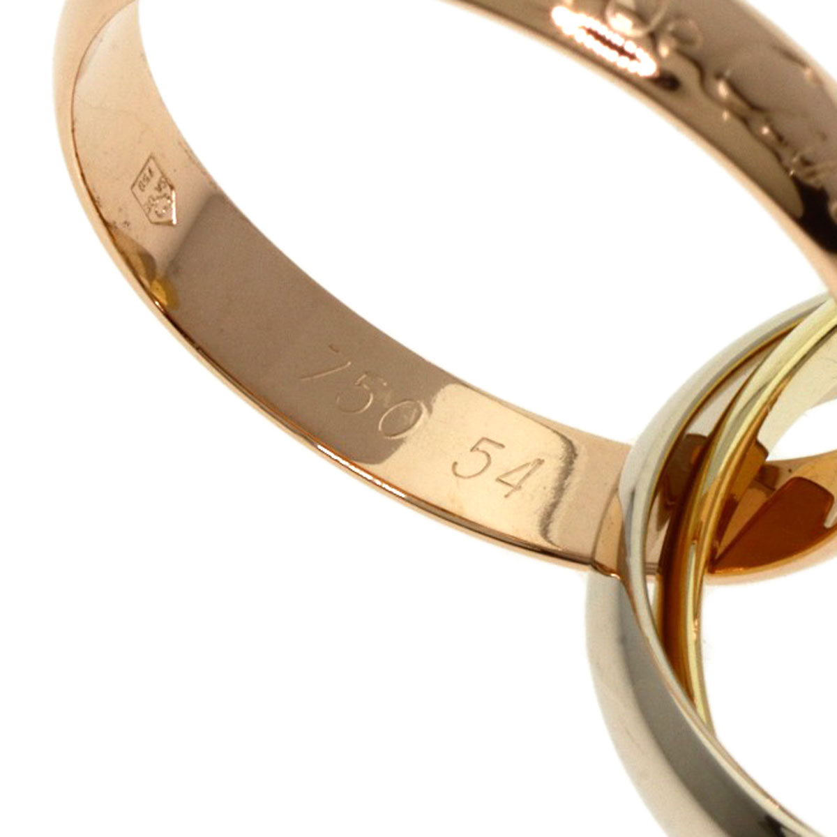 CARTIER   Trinity #54 Ring  K18 Yellow Gold K18 White GoldLadies [Used]