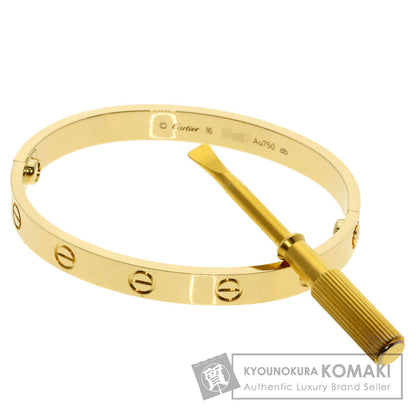CARTIER LOVE Bracelets with screwdriver #16 Bracelet K18 Yellow Gold Ladies [Used]
