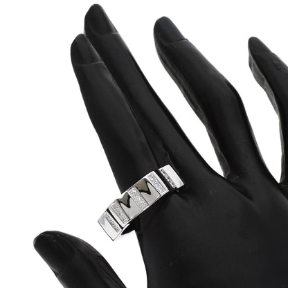 MONTBLANC White Star Motif Diamond #66 Ring K18 White Gold mens [Used]