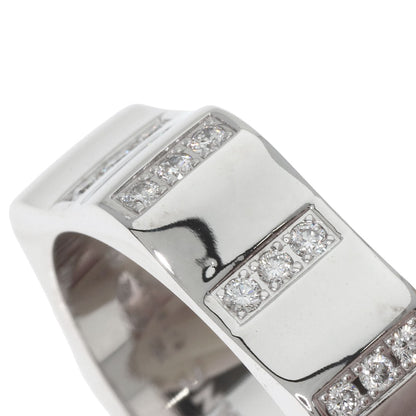 MONTBLANC White Star Motif Diamond #66 Ring K18 White Gold mens [Used]