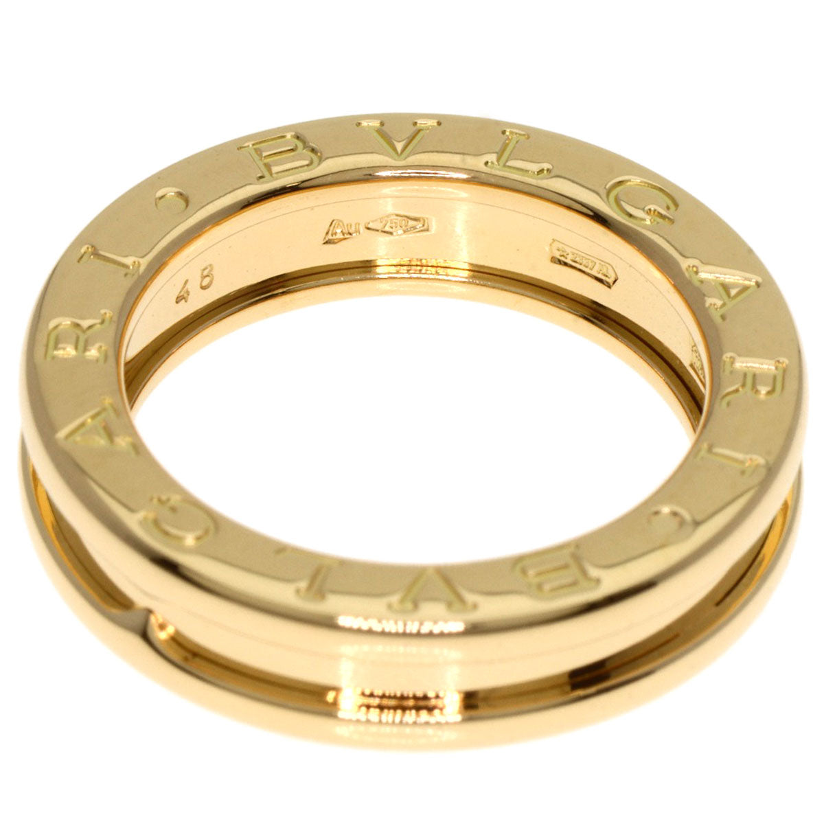 BVLGARI B.zero1 1 band #48 Ring K18 Yellow Gold Ladies [Used]