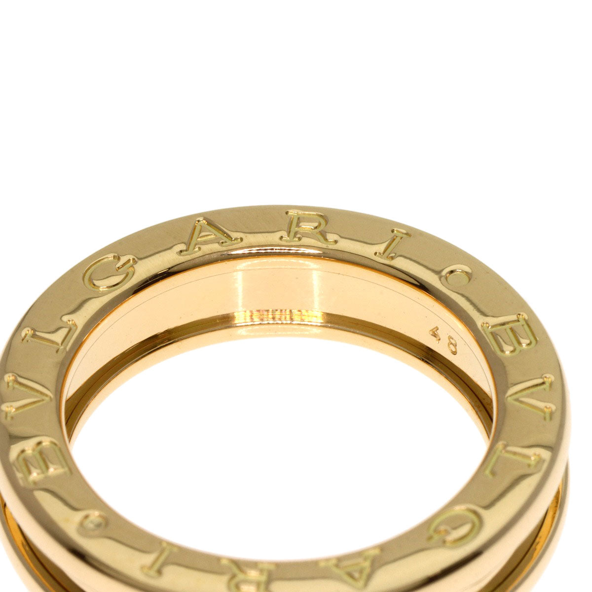 BVLGARI B.zero1 1 band #48 Ring K18 Yellow Gold Ladies [Used]