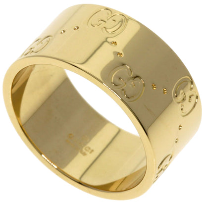GUCCI   Icon wide # 13 Ring  K18 Yellow Gold Ladies [Used]