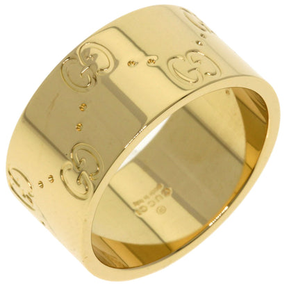 GUCCI   Icon wide # 13 Ring  K18 Yellow Gold Ladies [Used]