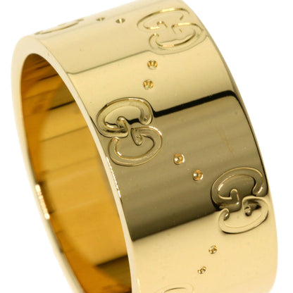 GUCCI   Icon wide # 13 Ring  K18 Yellow Gold Ladies [Used]