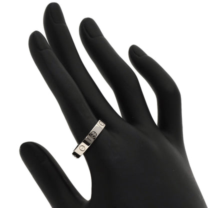 CARTIER mini love ring #60 Ring K18 White Gold Ladies [Used]