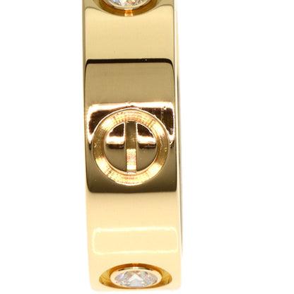 CARTIER   love ring half diamond # 49 Ring  K18 Yellow Gold Ladies [Used]