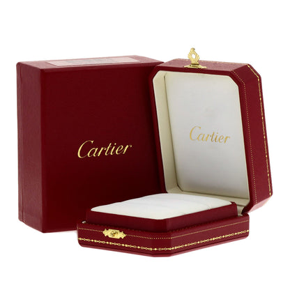 CARTIER   love ring half diamond # 49 Ring  K18 Yellow Gold Ladies [Used]