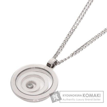 Chopard Happy Spirit Diamond 2-Row 79/5418 Necklace K18 White Gold Ladies [Used]
