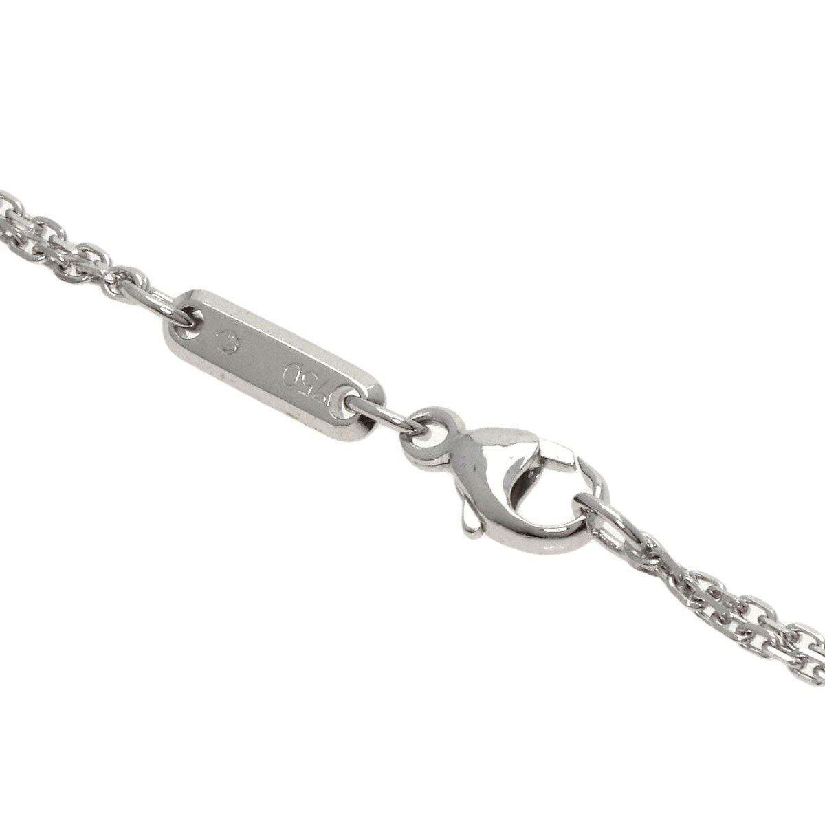 Chopard Happy Spirit Diamond 2-Row 79/5418 Necklace K18 White Gold Ladies [Used]